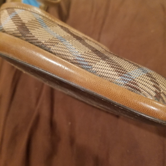 Linea Paolo Brown Plaid Print Heels 6 - Picture 5 of 5